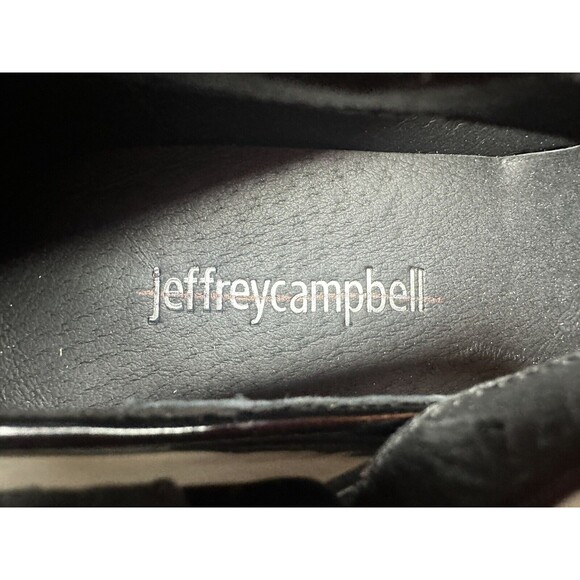 Jeffrey Campbell Lizzy Mary Jane Patent Leather Black Empath Platform SIZE 8 NEW - Picture 7 of 14